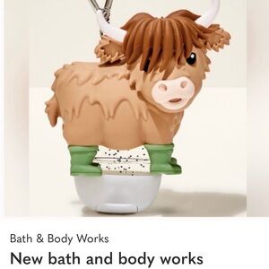 Bath & Body Works Highland Cow Hand Soap Holder - Tan with Green Boots